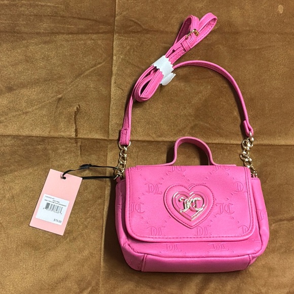 Juicy Couture "Only You N Me" Flap Crossbody Handbag - Picture 2 of 6